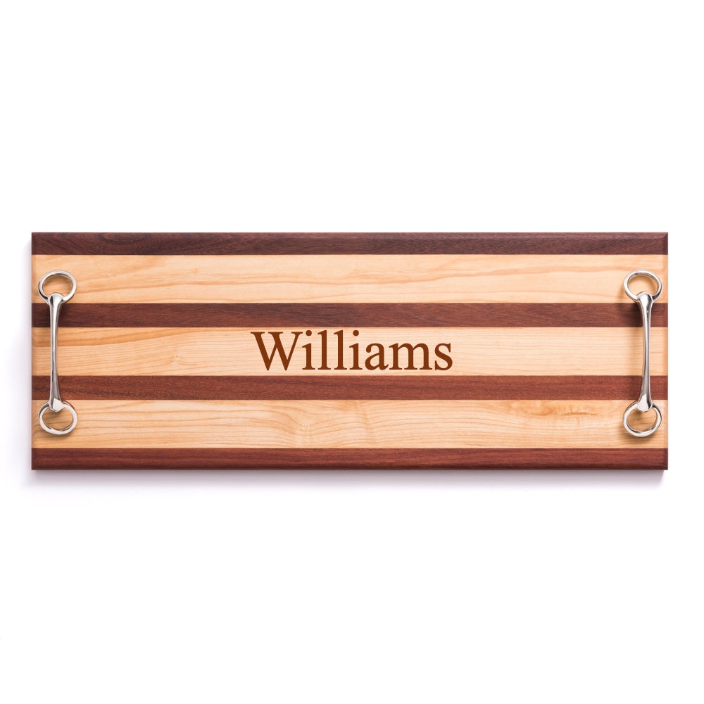 Equestrian Bit Double Handle Serving Board