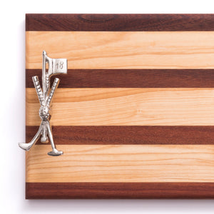 Golf Club and Flag Double Handle Serving Board