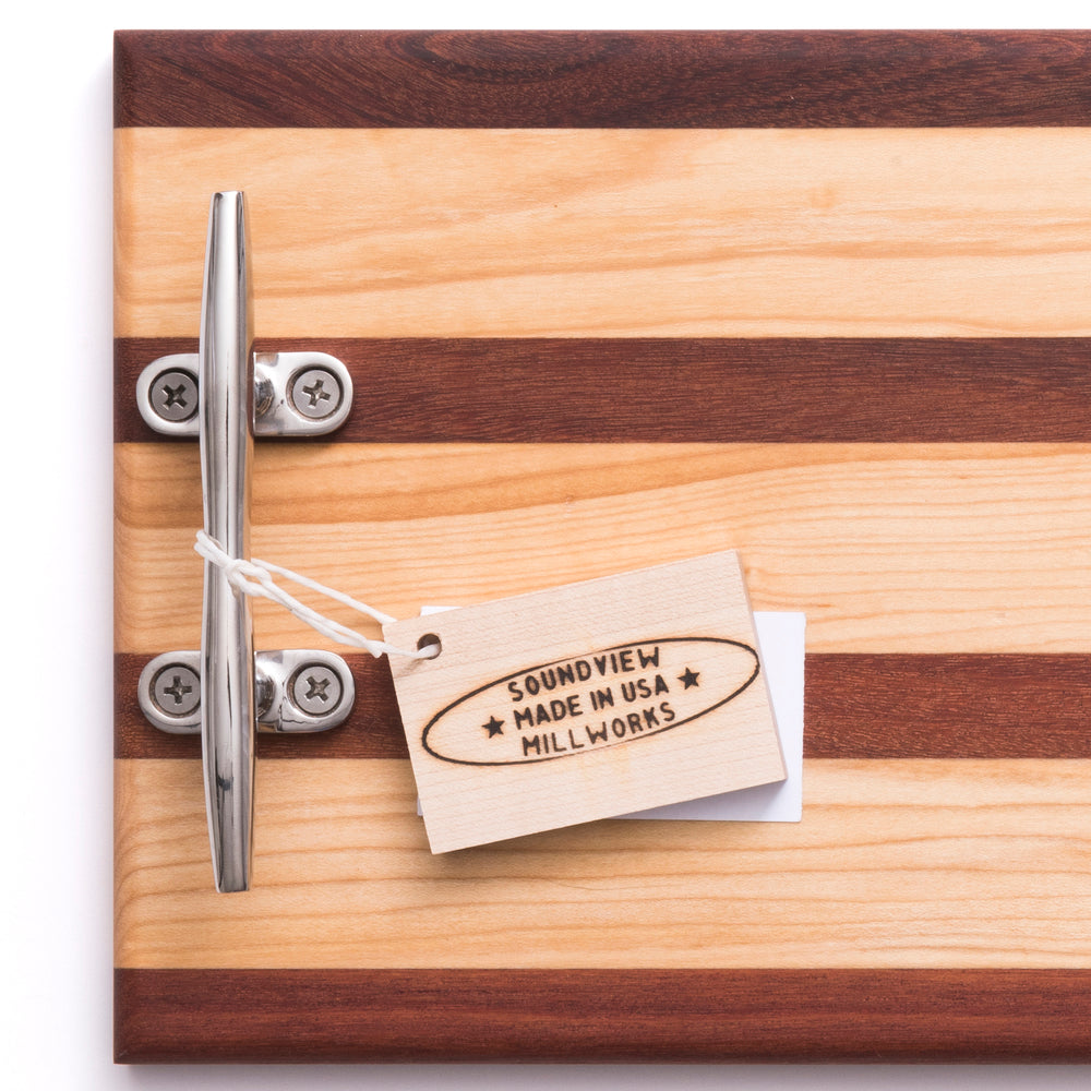 Nautical Cleat Double Handle Serving Board