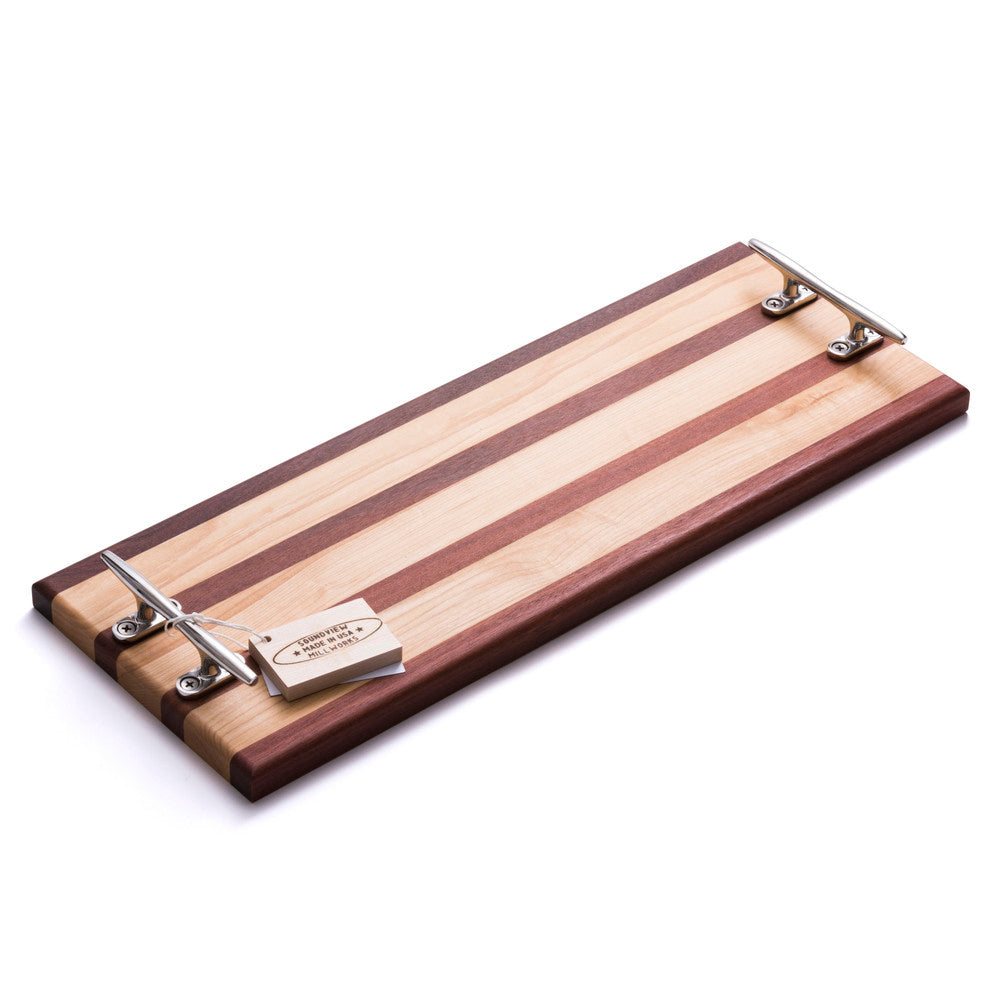 Nautical Cleat Double Handle Serving Board