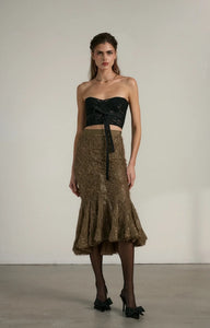 V. Chapman x Kristopher Brock Totana Top in Black Lace