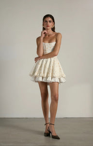 V. Chapman x Kristopher Brock Mallorca Dress in Orange Poppy Print