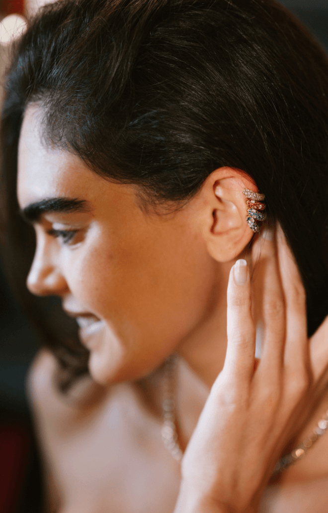 Tidepool Ear Cuff in Ruby