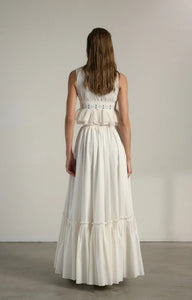 V. Chapman x Kristopher Brock Almeria Top in Eggshell