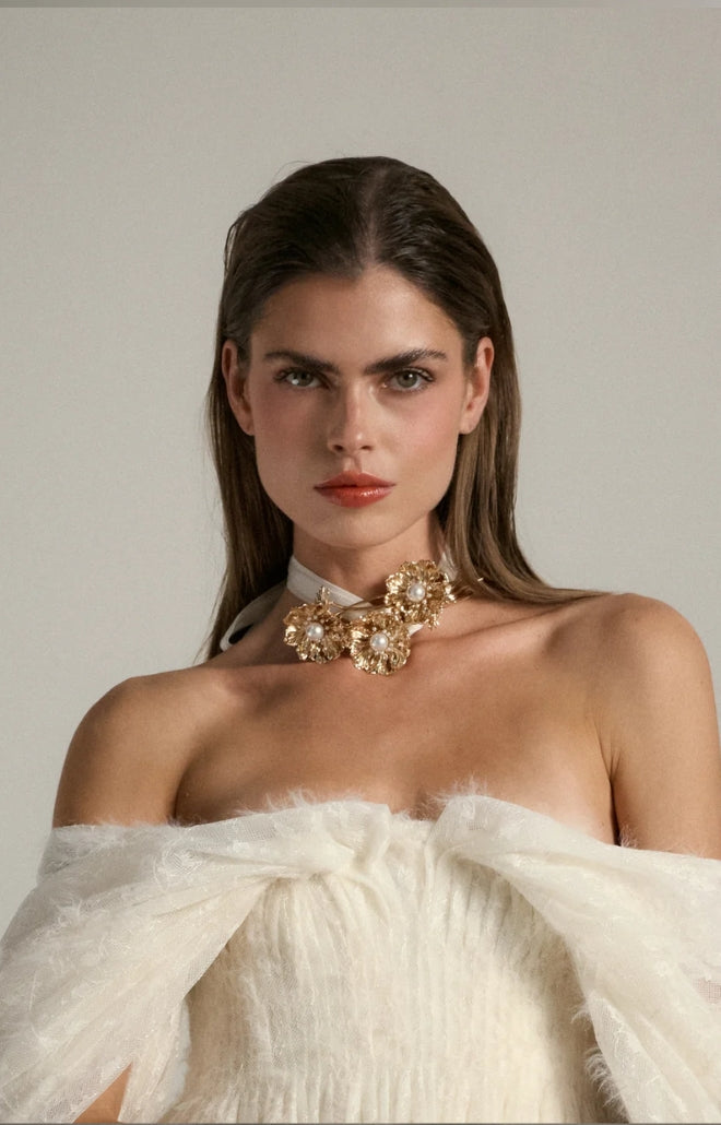 V. Chapman x Kristopher Brock Poppy Buckle in Gold