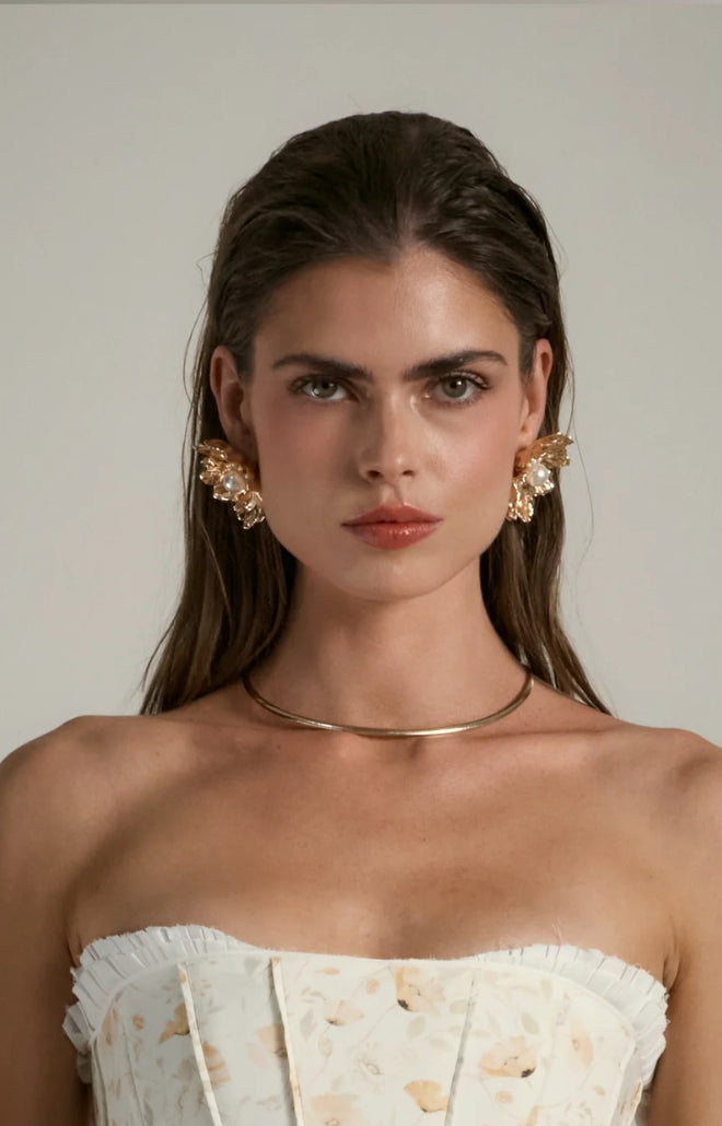 V. Chapman x Kristopher Brock Poppy Post Earring in Gold