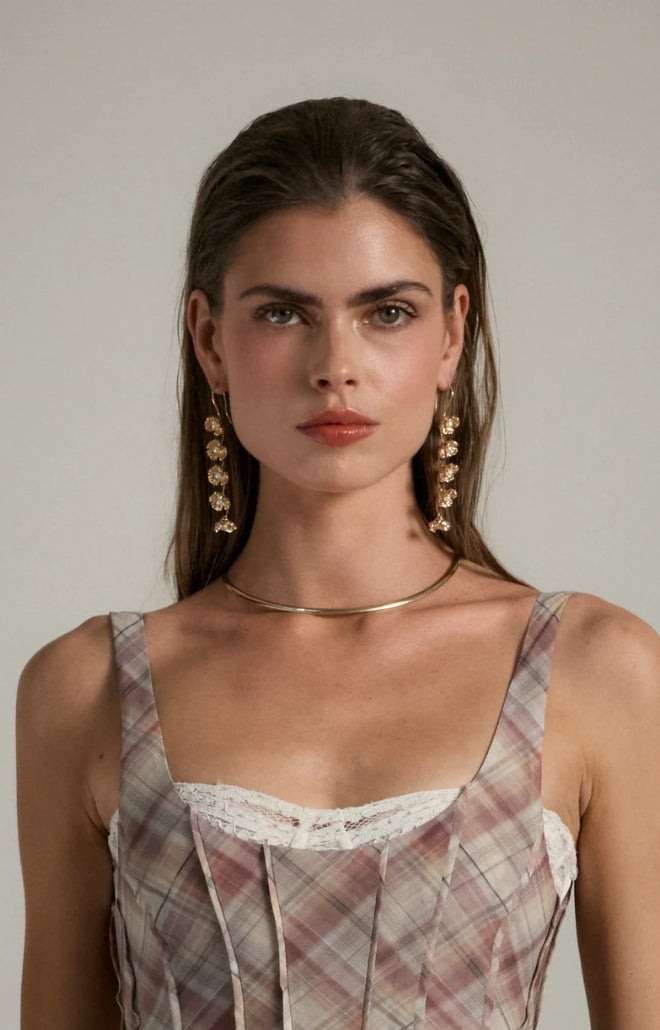 V. Chapman x Kristopher Brock Poppy Dangle Earring in Gold