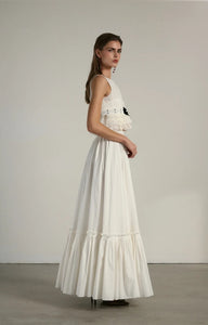 V. Chapman x Kristopher Brock San Sebastian Skirt in White
