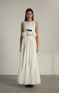V. Chapman x Kristopher Brock San Sebastian Skirt in White