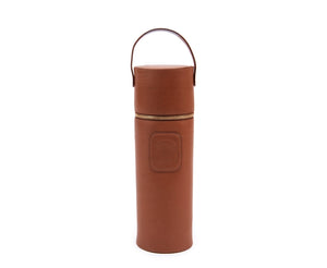 Single Wine Carrier | Vintage Chestnut Leather - Ghurka