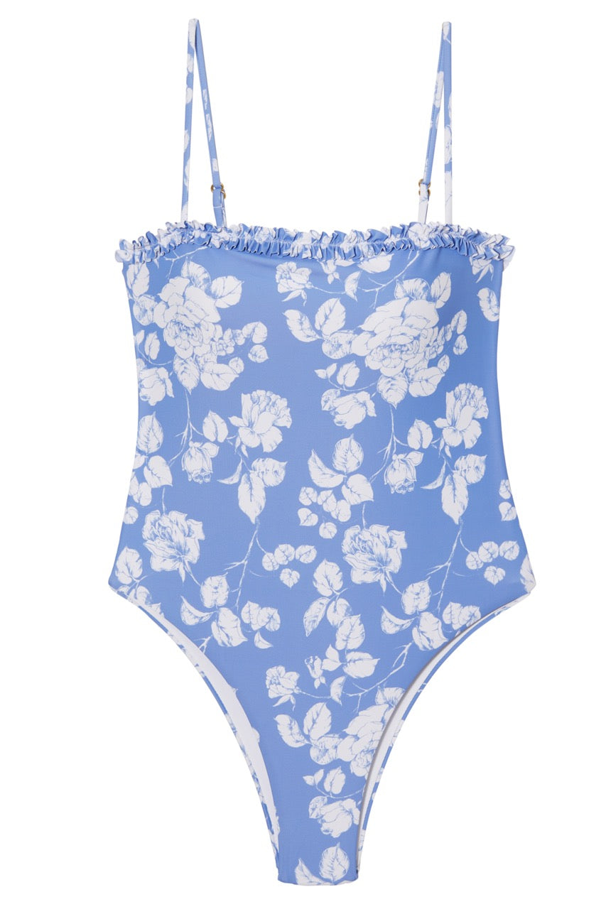 OTM Exclusive: Caroline One-Piece In Blue Floral