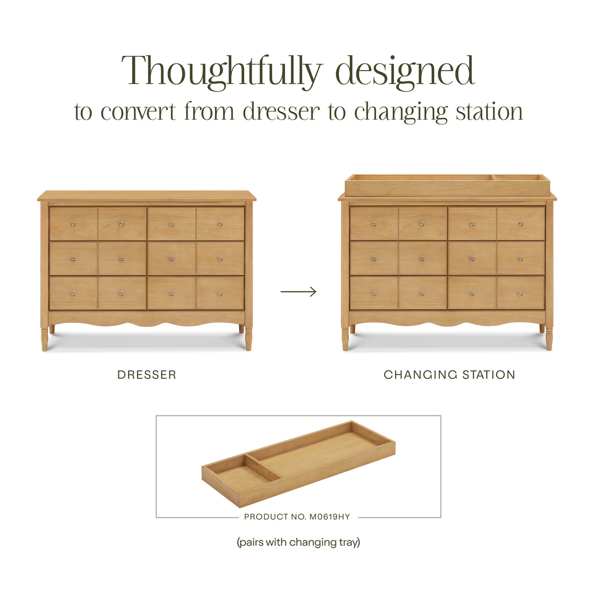 Liberty 6-Drawer Assembled Dresser in Honey