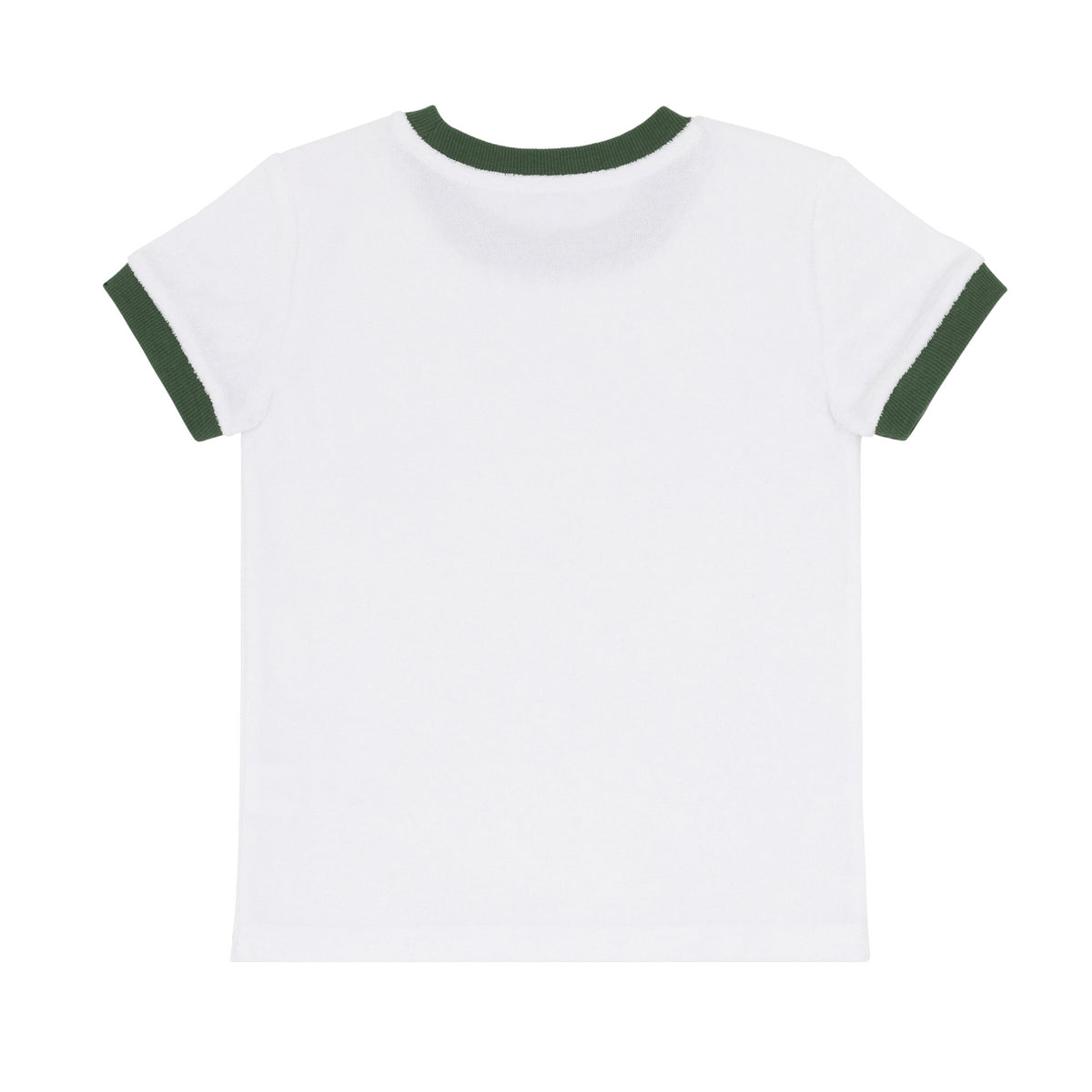 Unisex White French Terry Ringer Tee