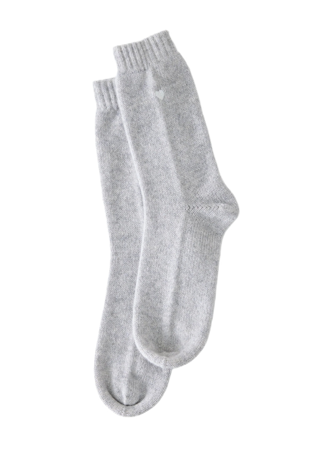 Sleeping Socks Heart in Sterling
