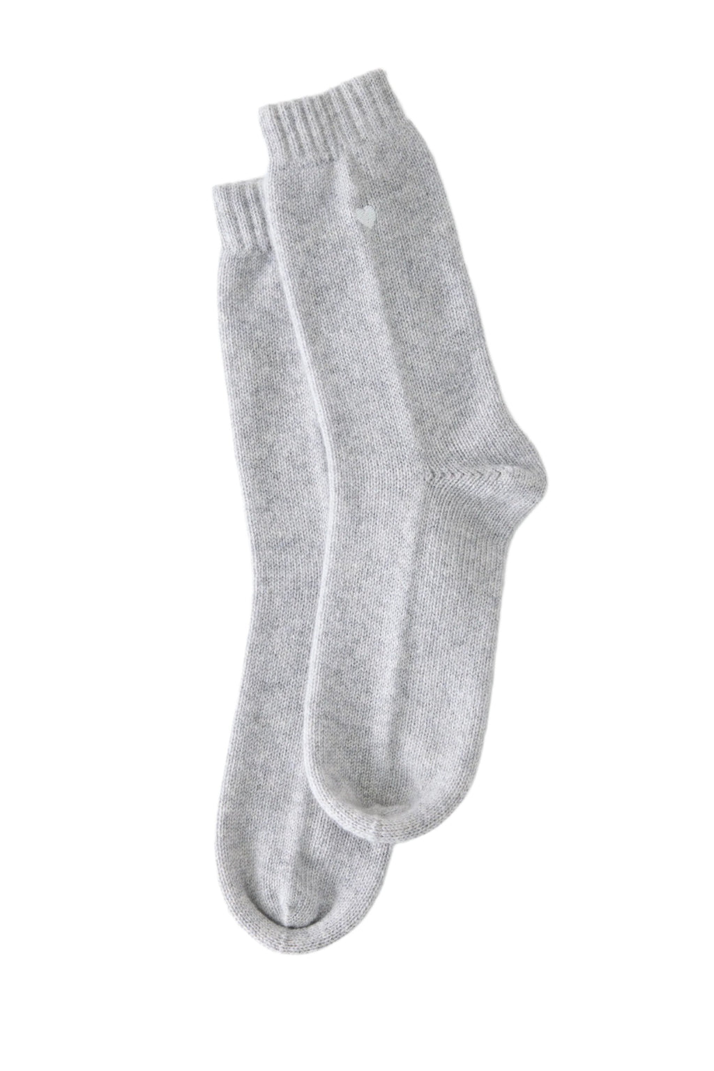 Sleeping Socks Heart in Sterling
