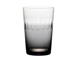 Smoky Tumblers With Lens Design, Set of 4