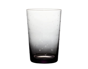 Smoky Tumblers With Stars Design, Set of 4