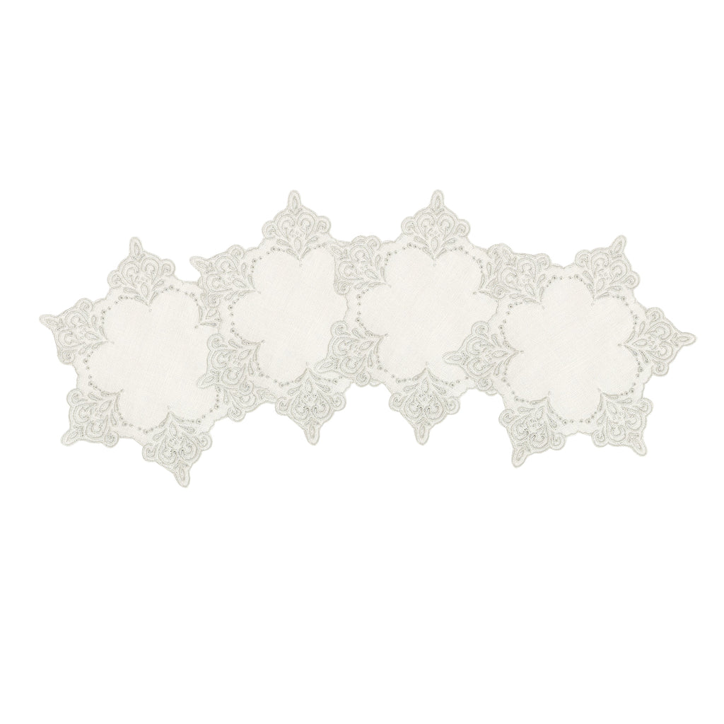 Snowflake Cocktail Napkins (4) snowflake Chefanie 