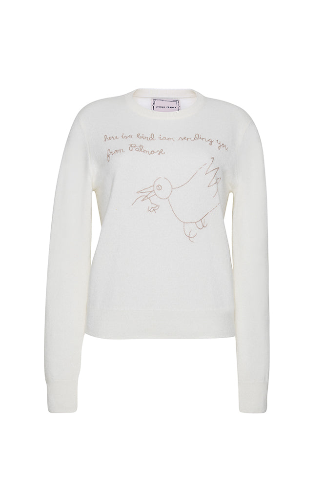 Bird from Patmos Crewneck in Cream