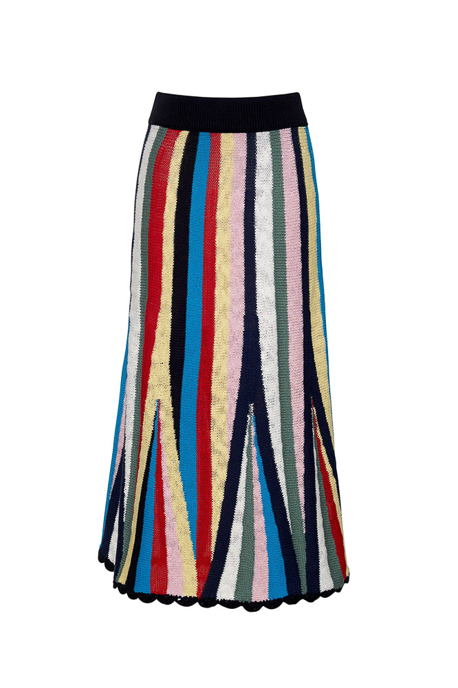 Marathi Skirt in Stripe Multi