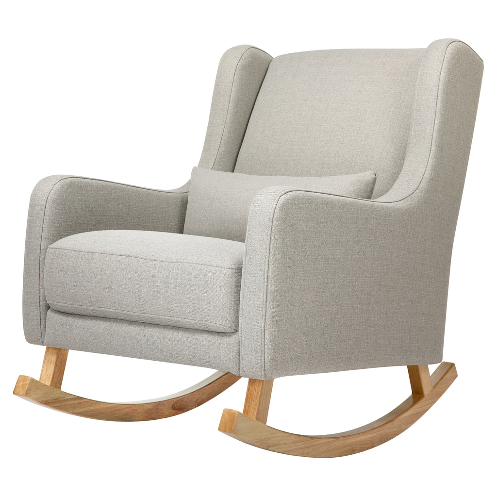 Kai Rocker in Eco-Performance Fabric | Water Repellent & Stain Resistant in Performance Grey Eco-Twill with Light Legs