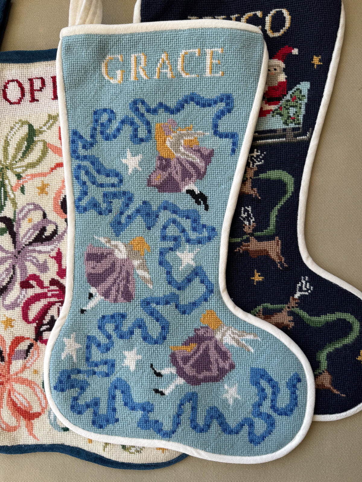 Angels Stitched Stocking