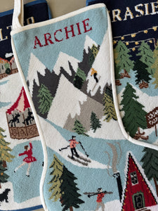 Ski Slopes Stitched Stocking