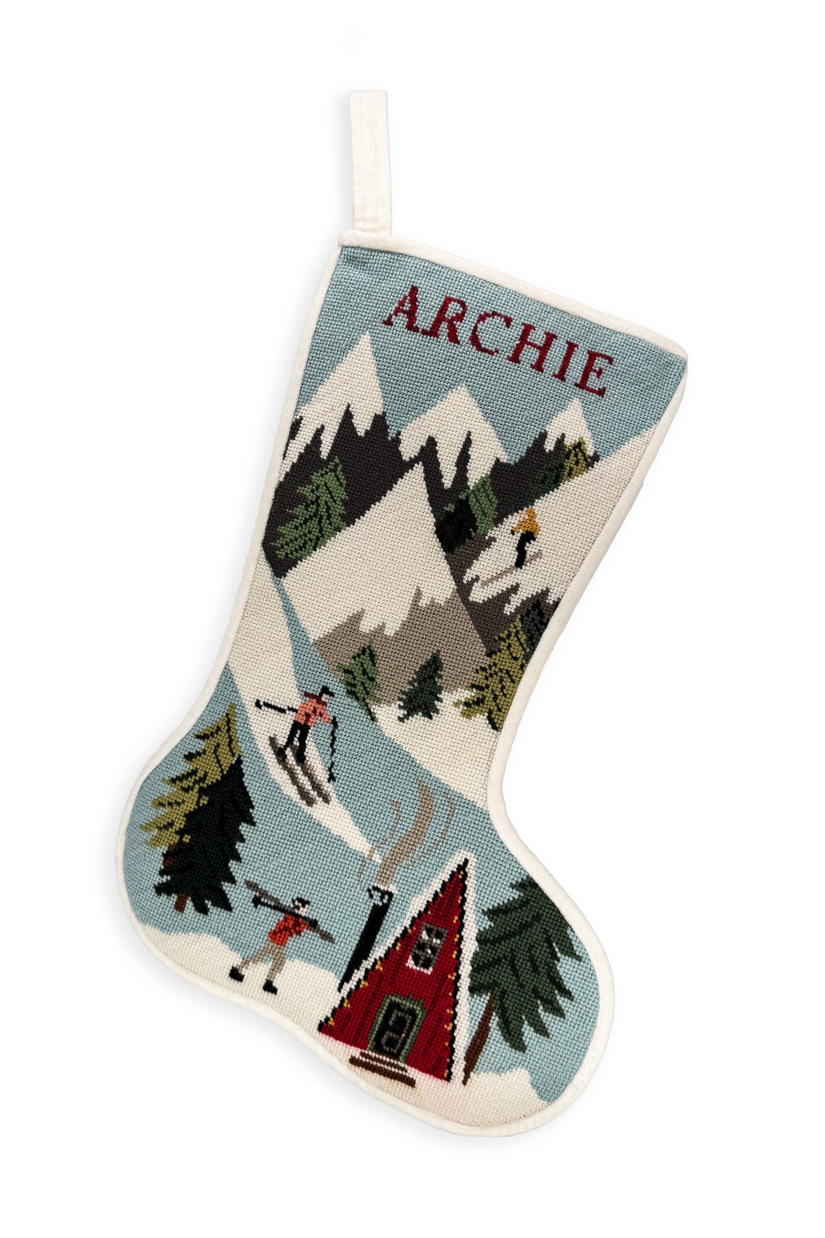 Ski Slopes Stitched Stocking