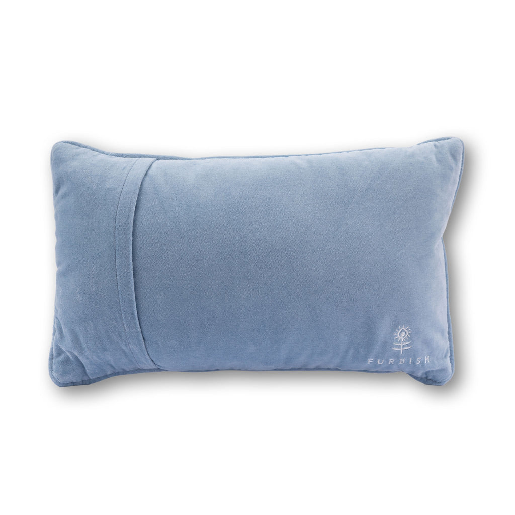 Spill the Tea Needlepoint Pillow - velvet back