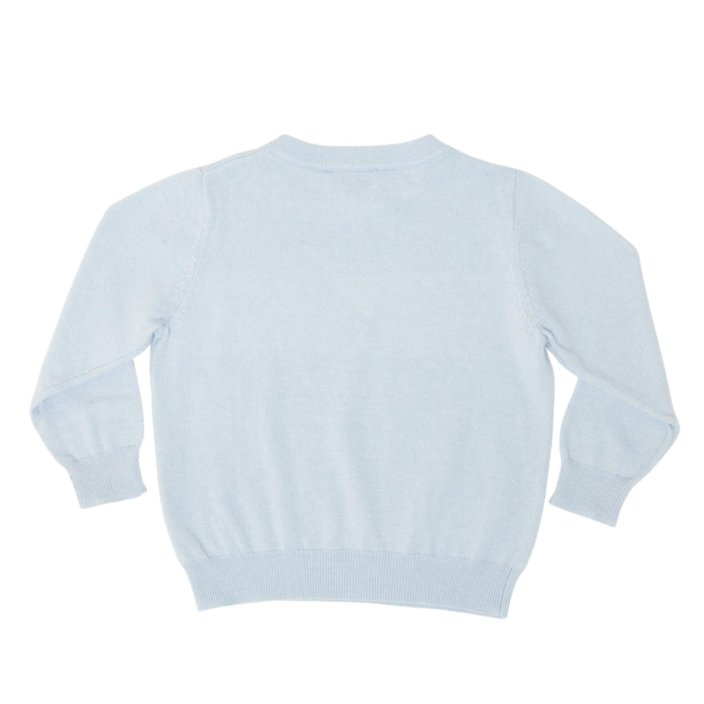 Christopher Crewneck Sweater in Bay Tree Blue