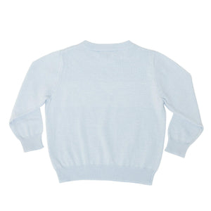 Christopher Crewneck Sweater in Bay Tree Blue