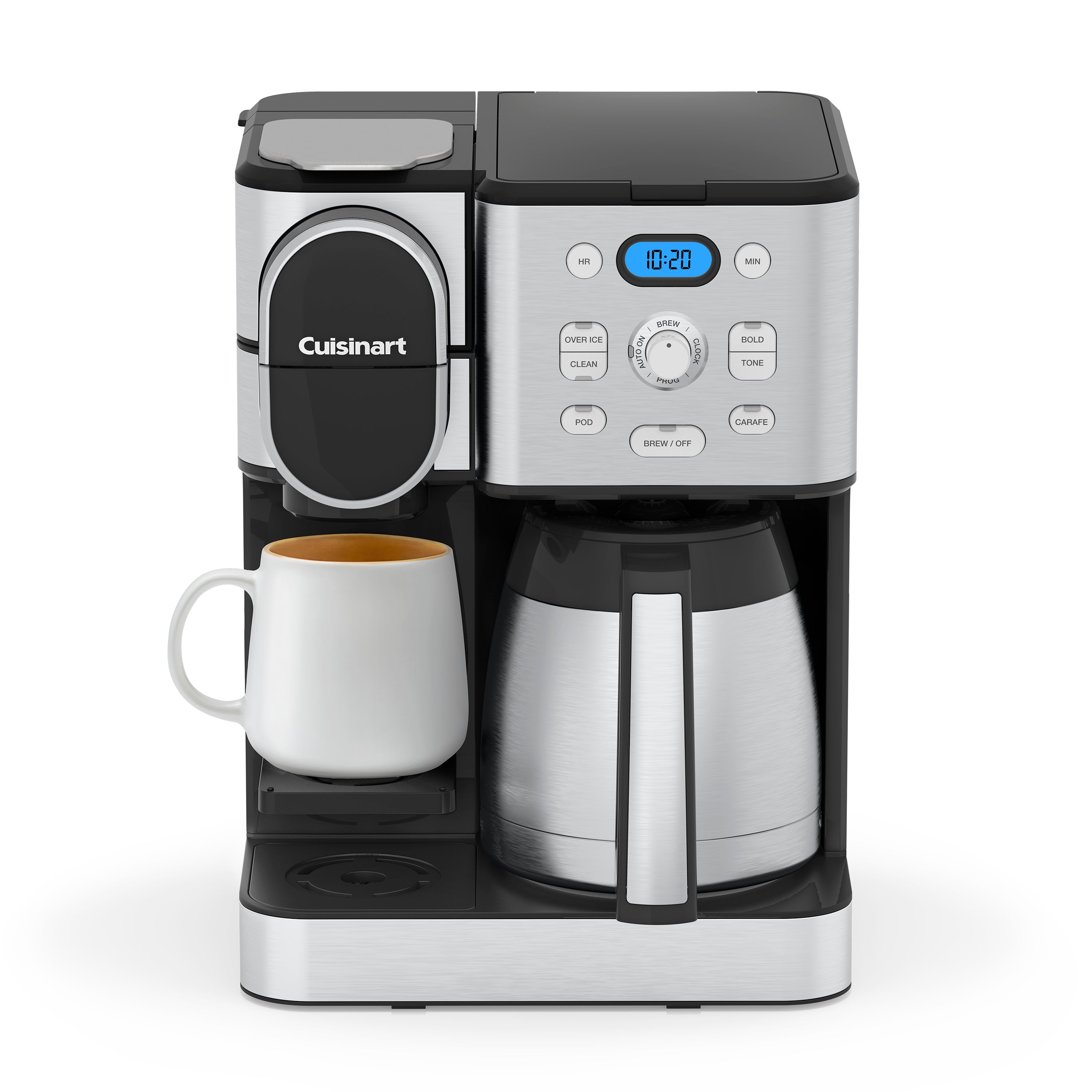 10-Cup Carafe/Single Serve/Over Ice Thermal Carafe Coffeemaker