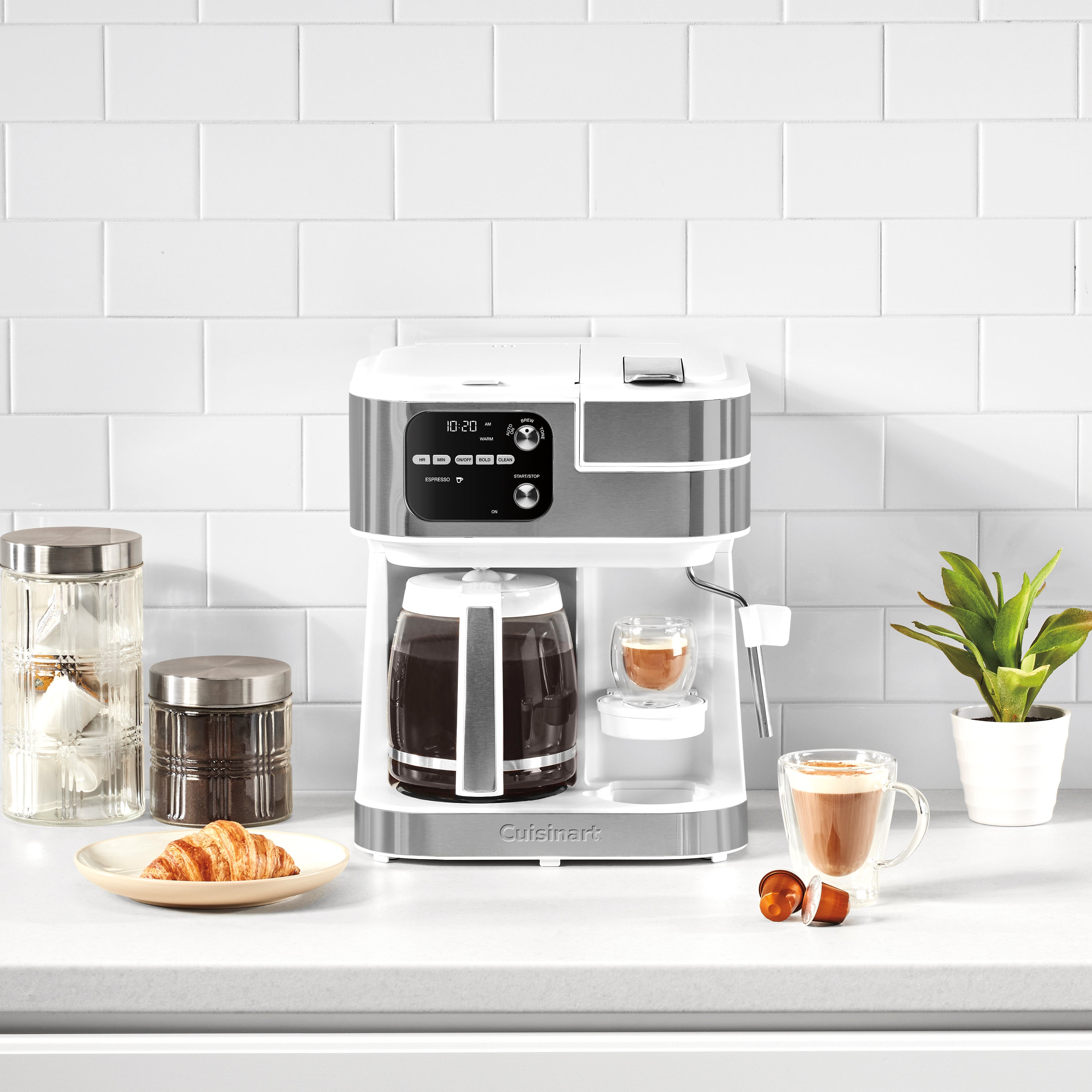 Coffee Center® Barista Bar 4-in-1 Coffeemaker in White