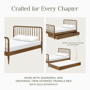 Liberty Spindle Full Bed in Natural Walnut