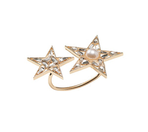 Kim Seybert, Inc.Star Napkin Ring in Gold & Crystal, Set of 4Napkin Rings