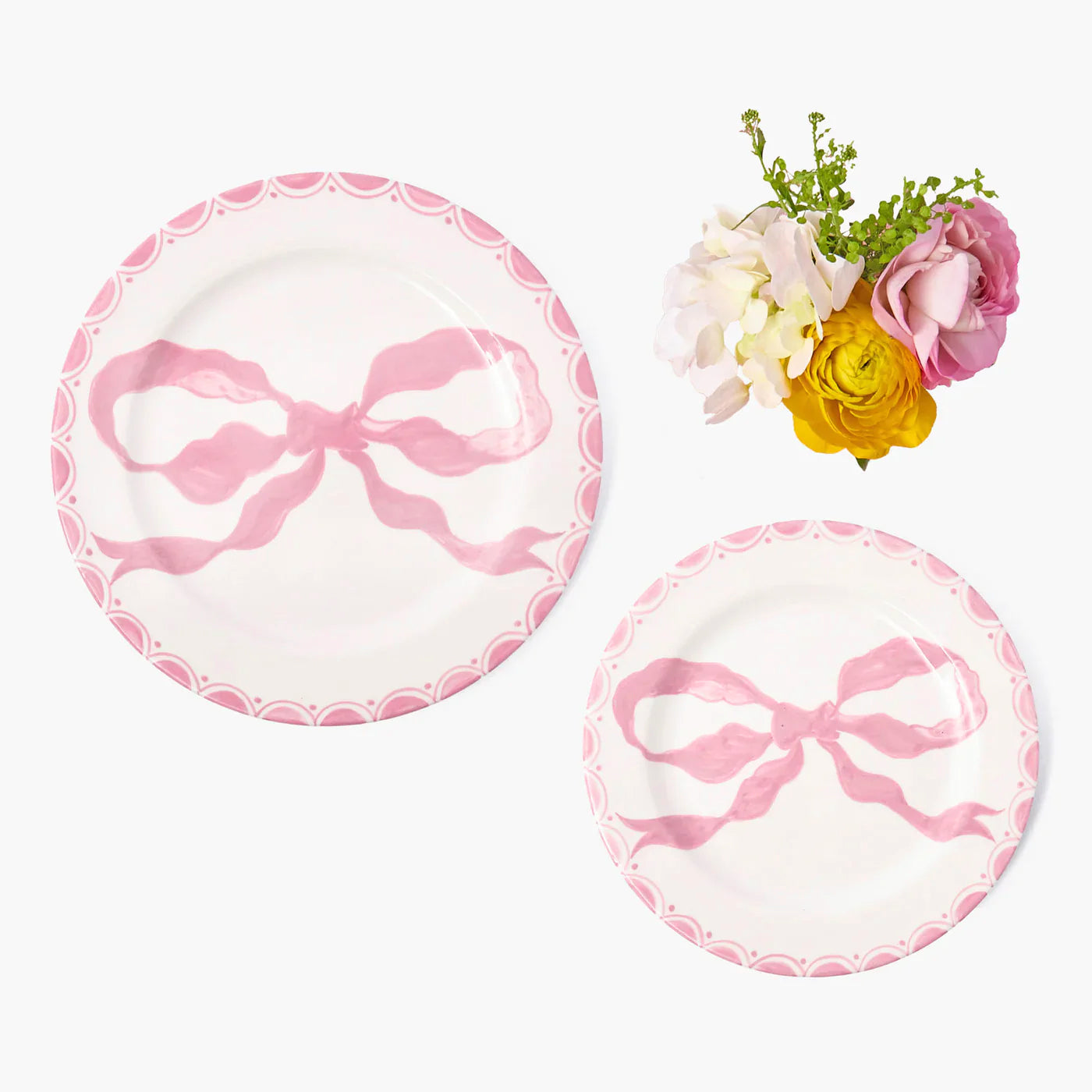 Marilyn Pink Bow Starter Plate