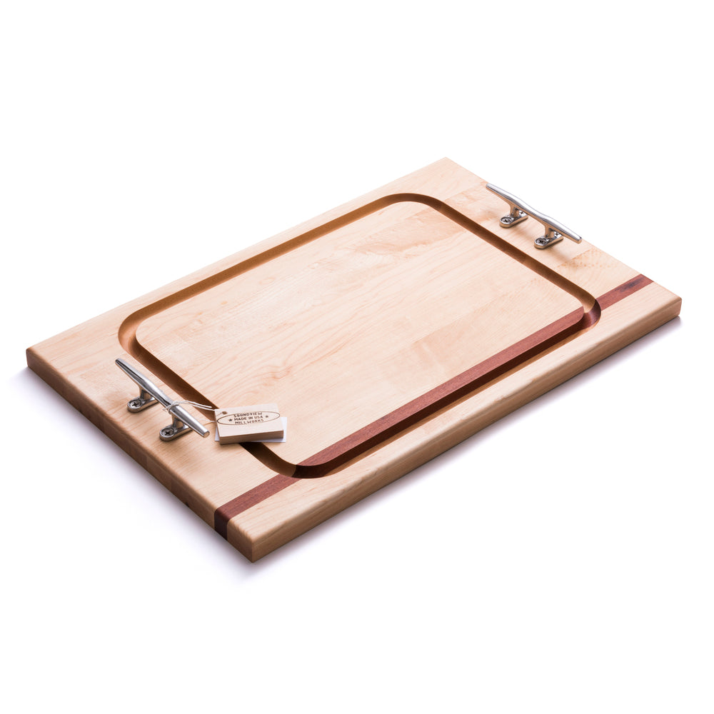 Nautical Cleat Handle Steak Boards