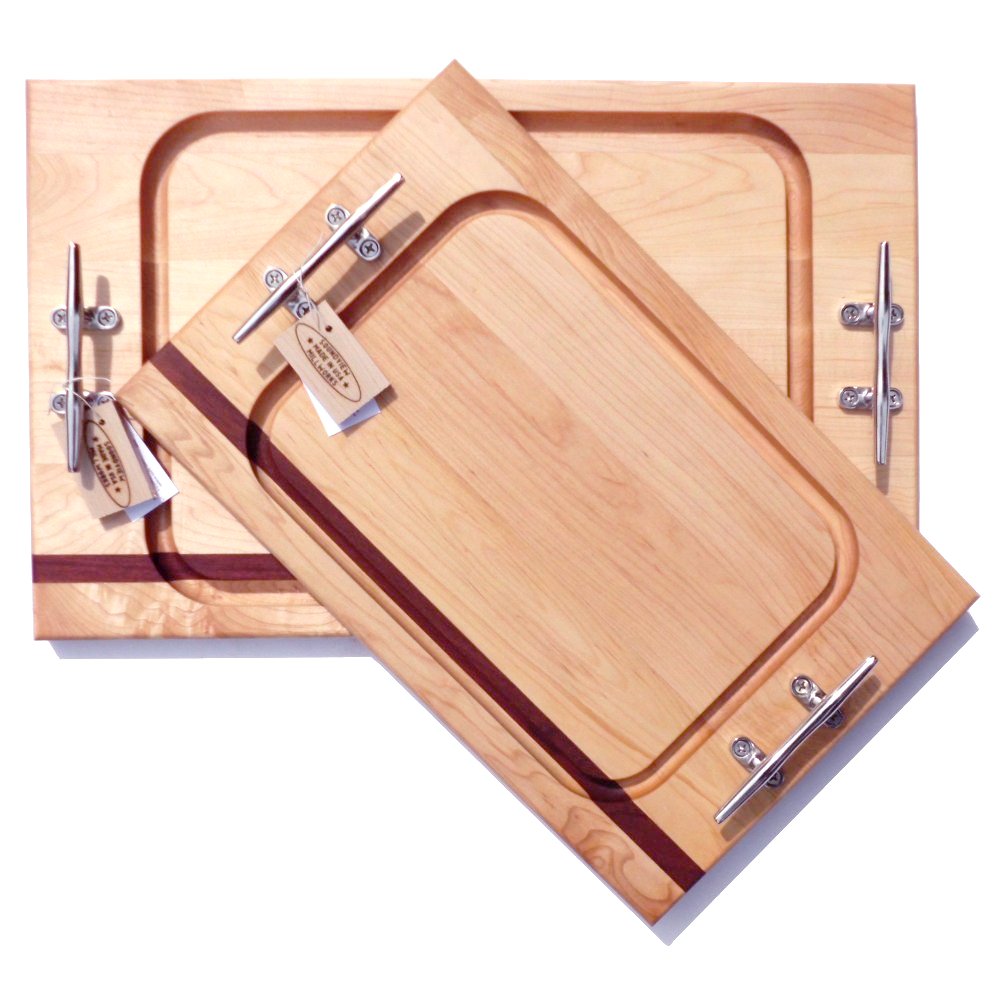 Nautical Cleat Handle Steak Boards
