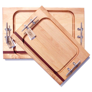 Nautical Cleat Handle Steak Boards