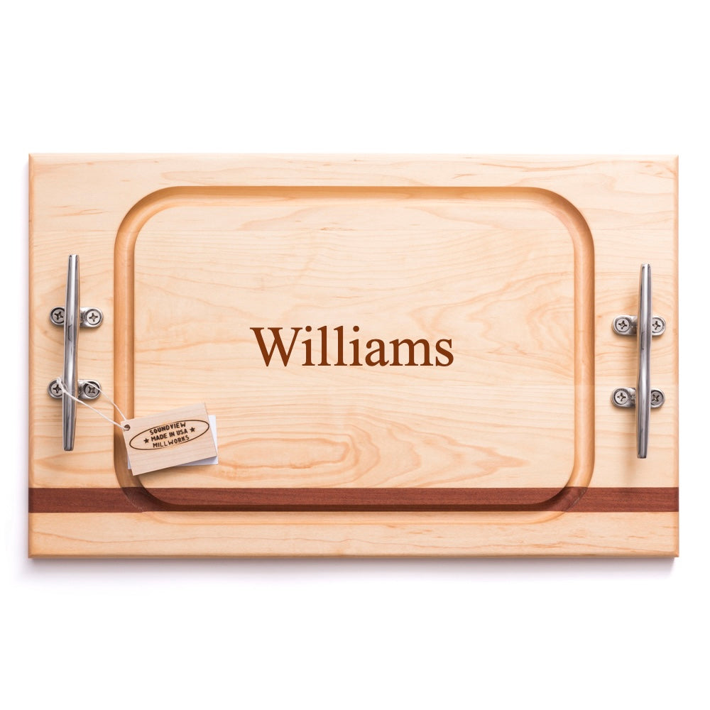 Nautical Cleat Handle Steak Boards