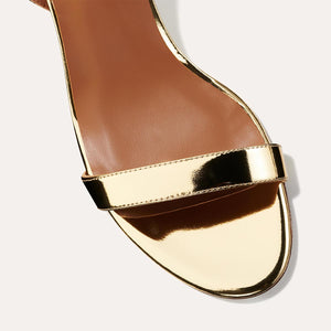 The Stella Sandal in Gold Mirror