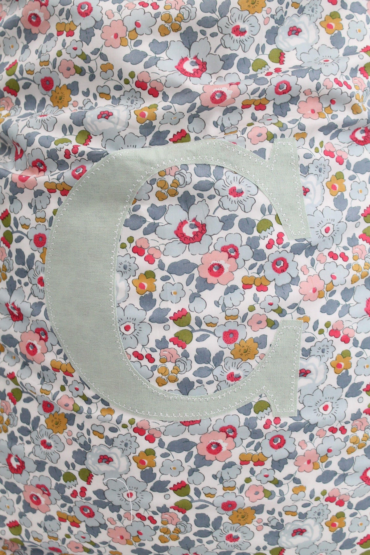 Storage Sack made with Liberty Fabric BETSY GREY - Coco & Wolf