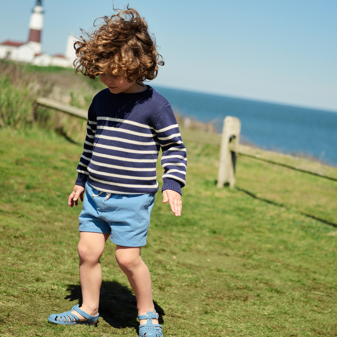 Boys Surfside Blue Ultra-Soft Twill Shorts