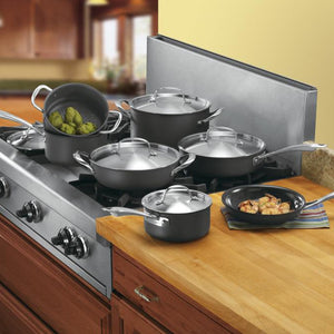 GreenGourmet® Hard Anodized 12-Piece Set in Black