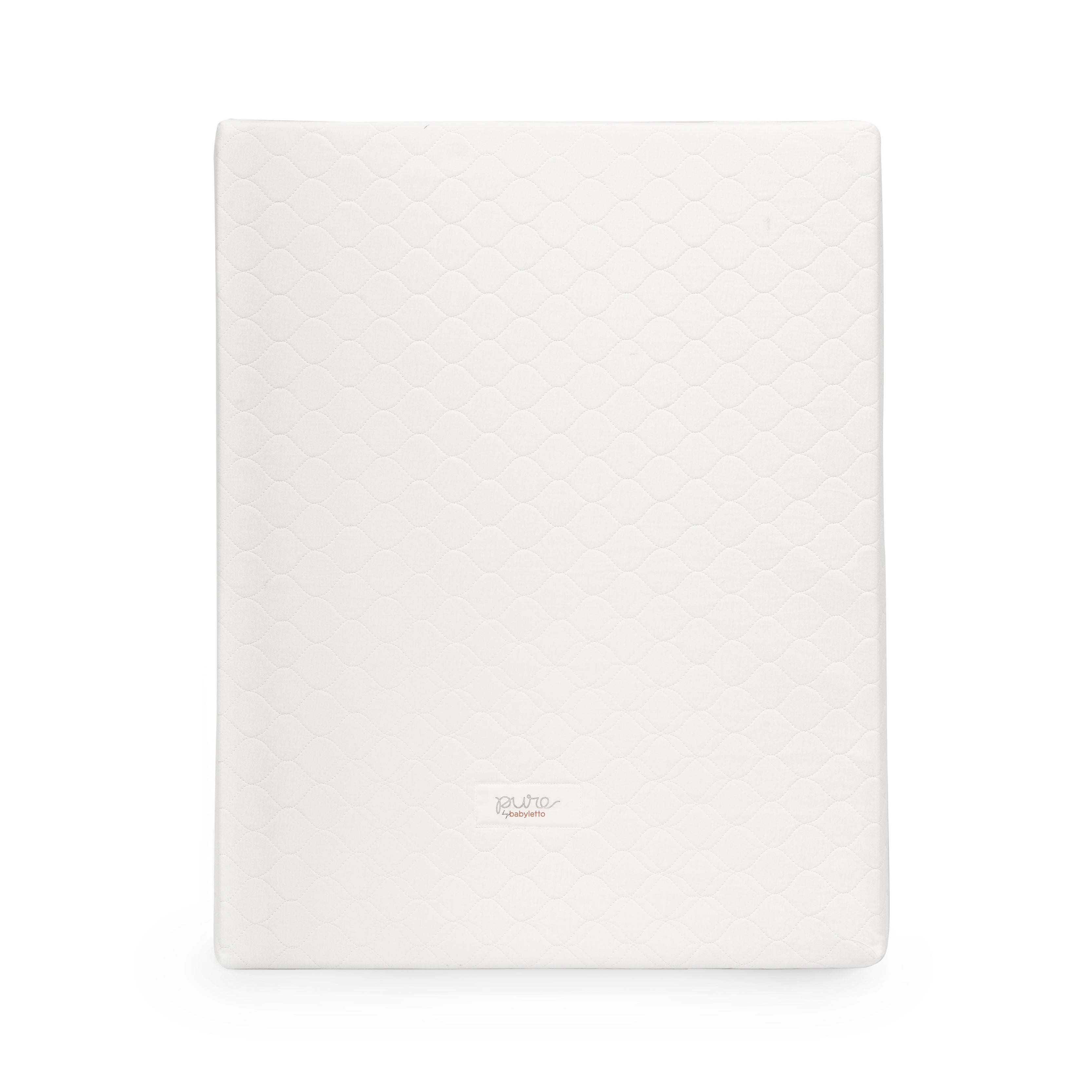 Pure Core Midi Crib Mattress w/ Hybrid Quilted Waterproof Cover (Lightweight) in White