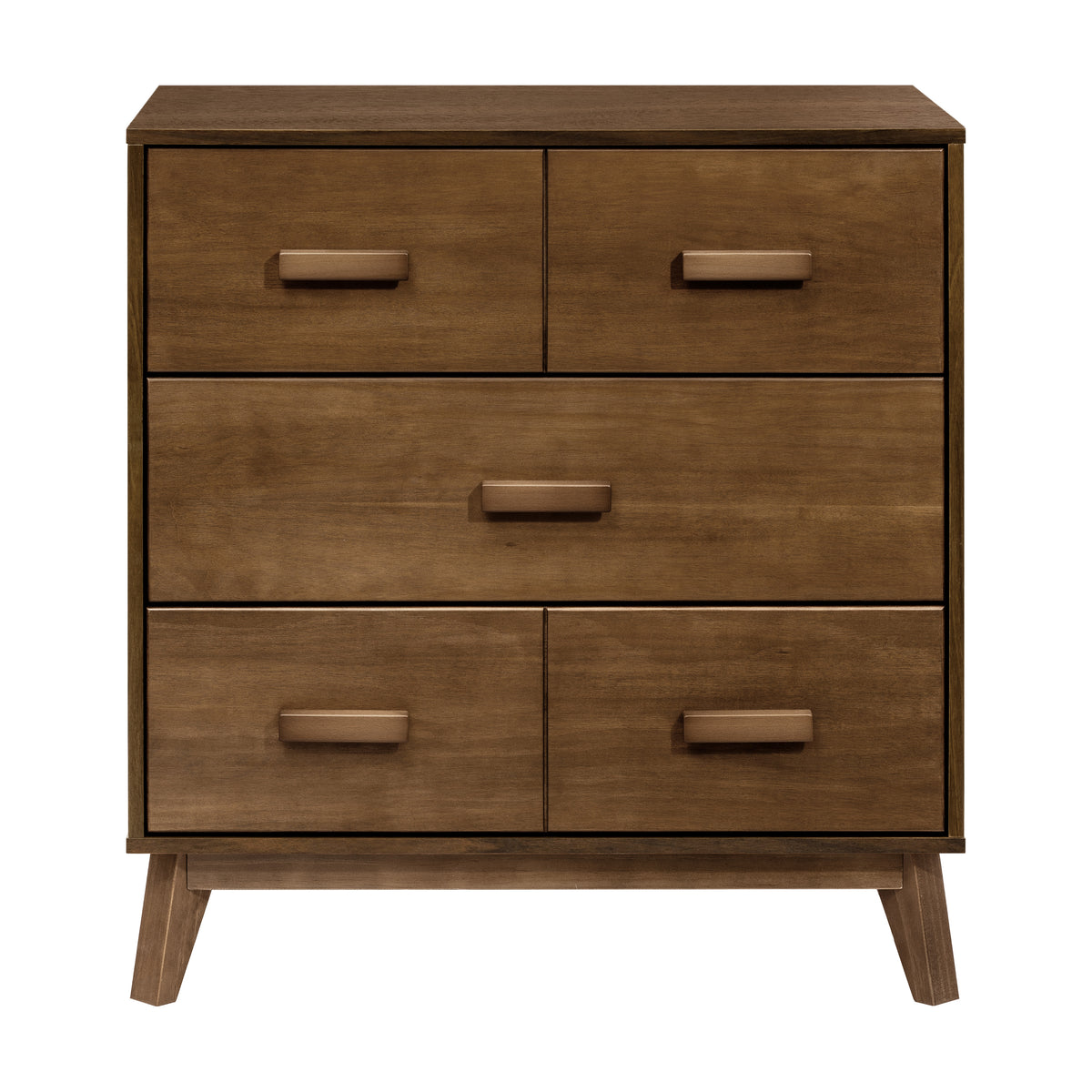 Scoot 3-Drawer Changer Dresser with Removable Changing Tray in Natural Walnut