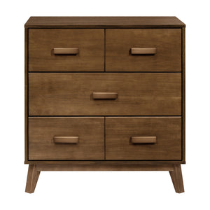 Scoot 3-Drawer Changer Dresser with Removable Changing Tray in Natural Walnut