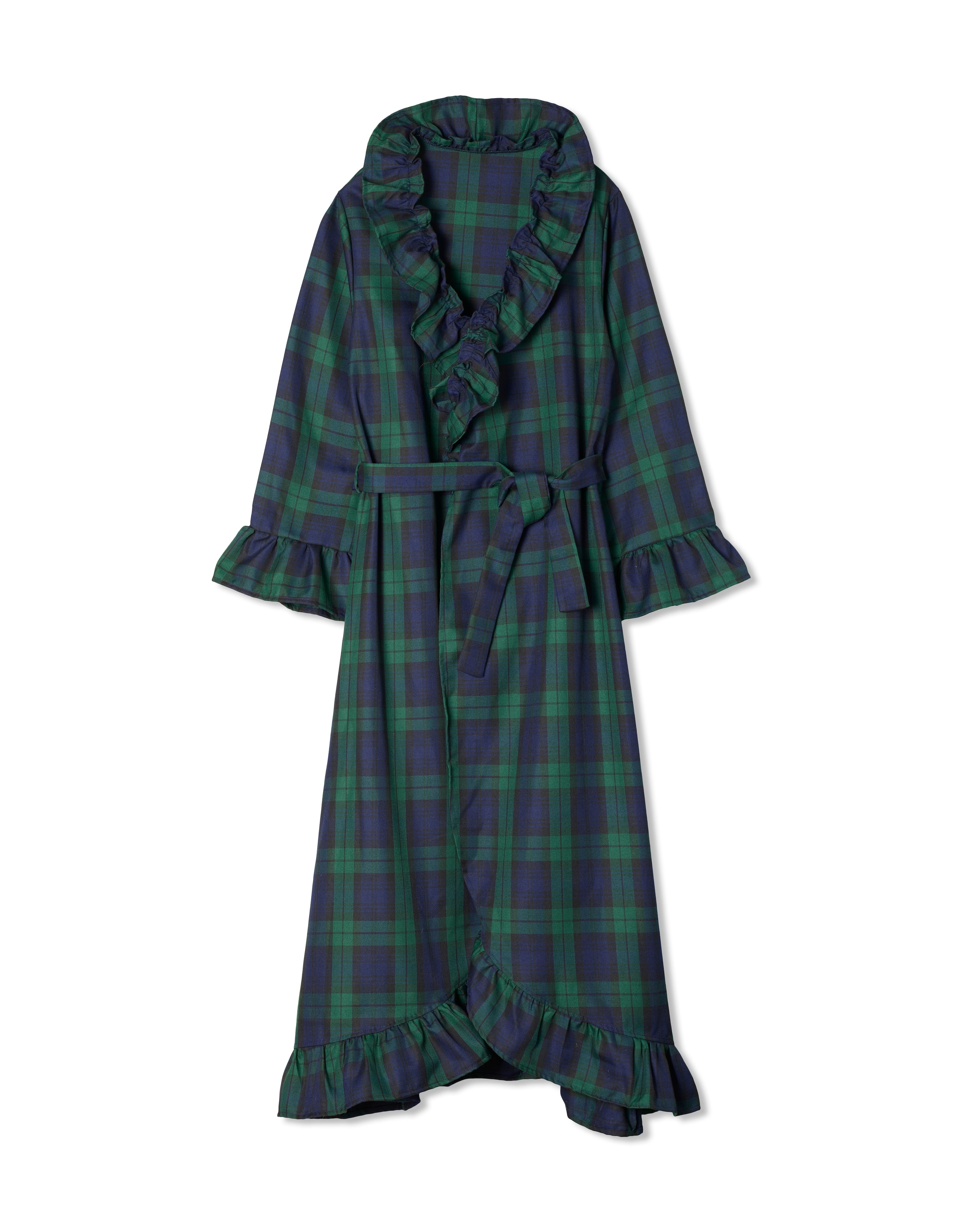 kinderbrook tartan robe