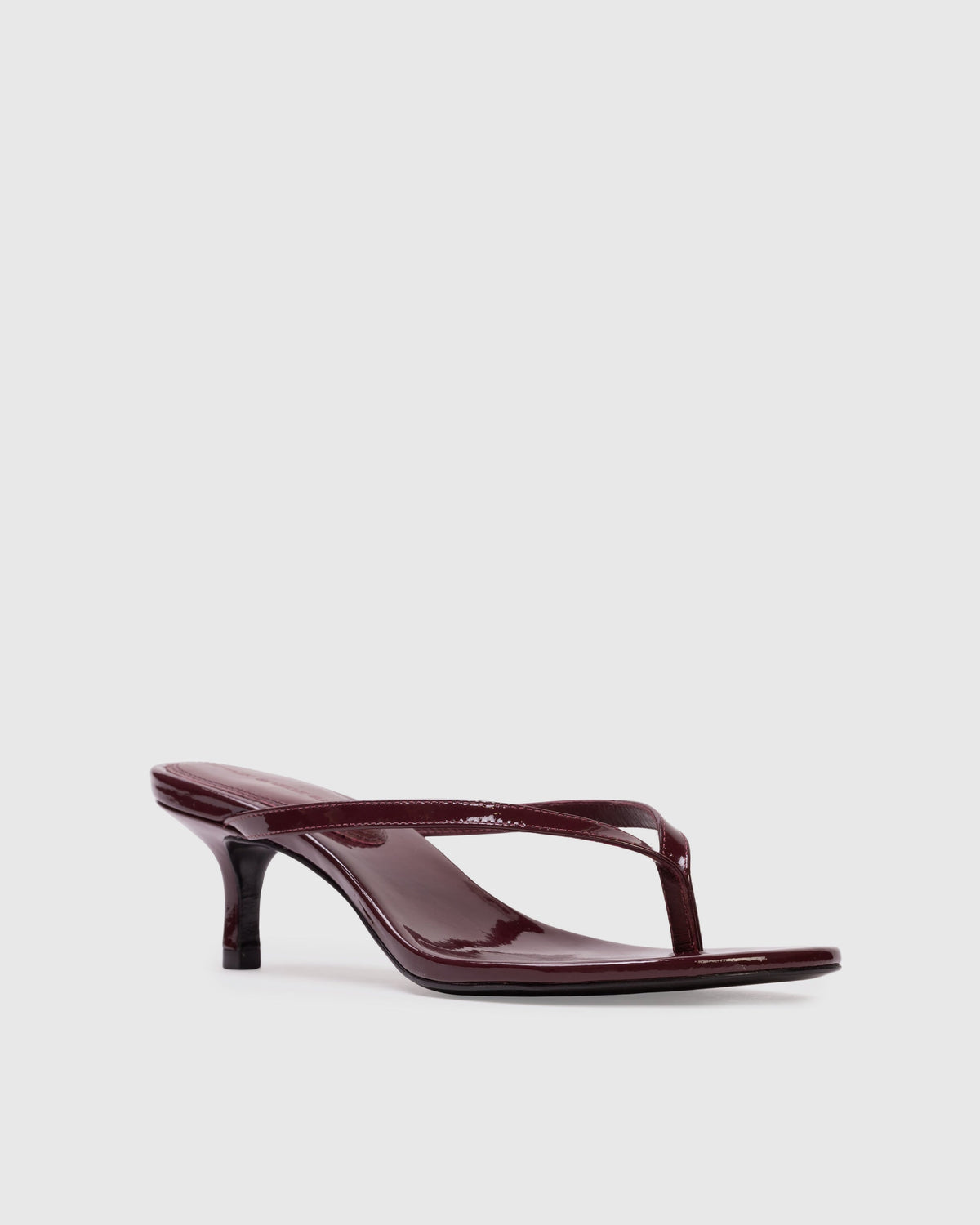 Tash 50 Mule in Bordeaux Patent Leather