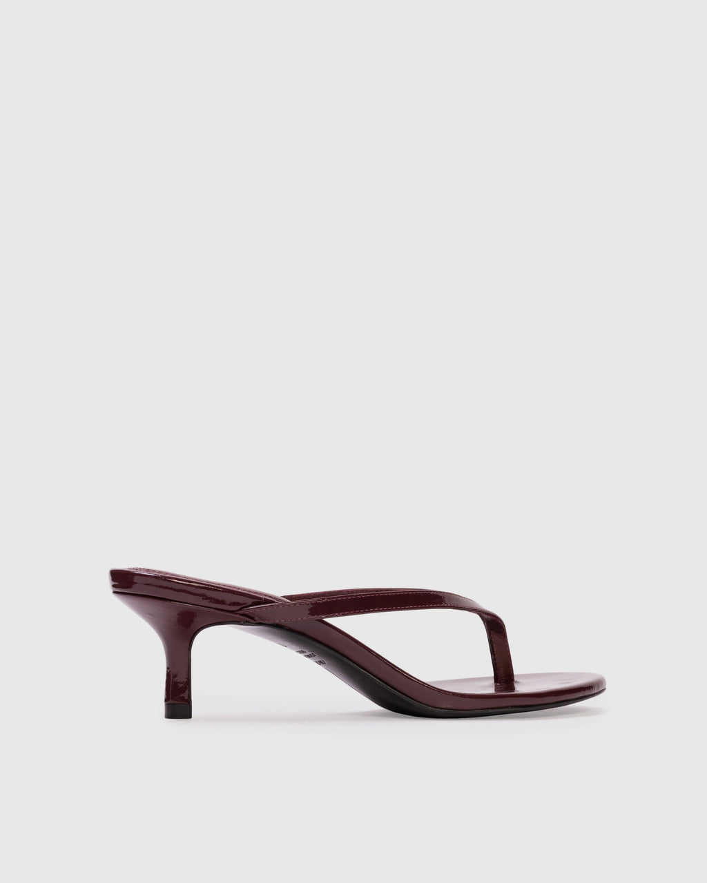 Tash 50 Mule in Bordeaux Patent Leather